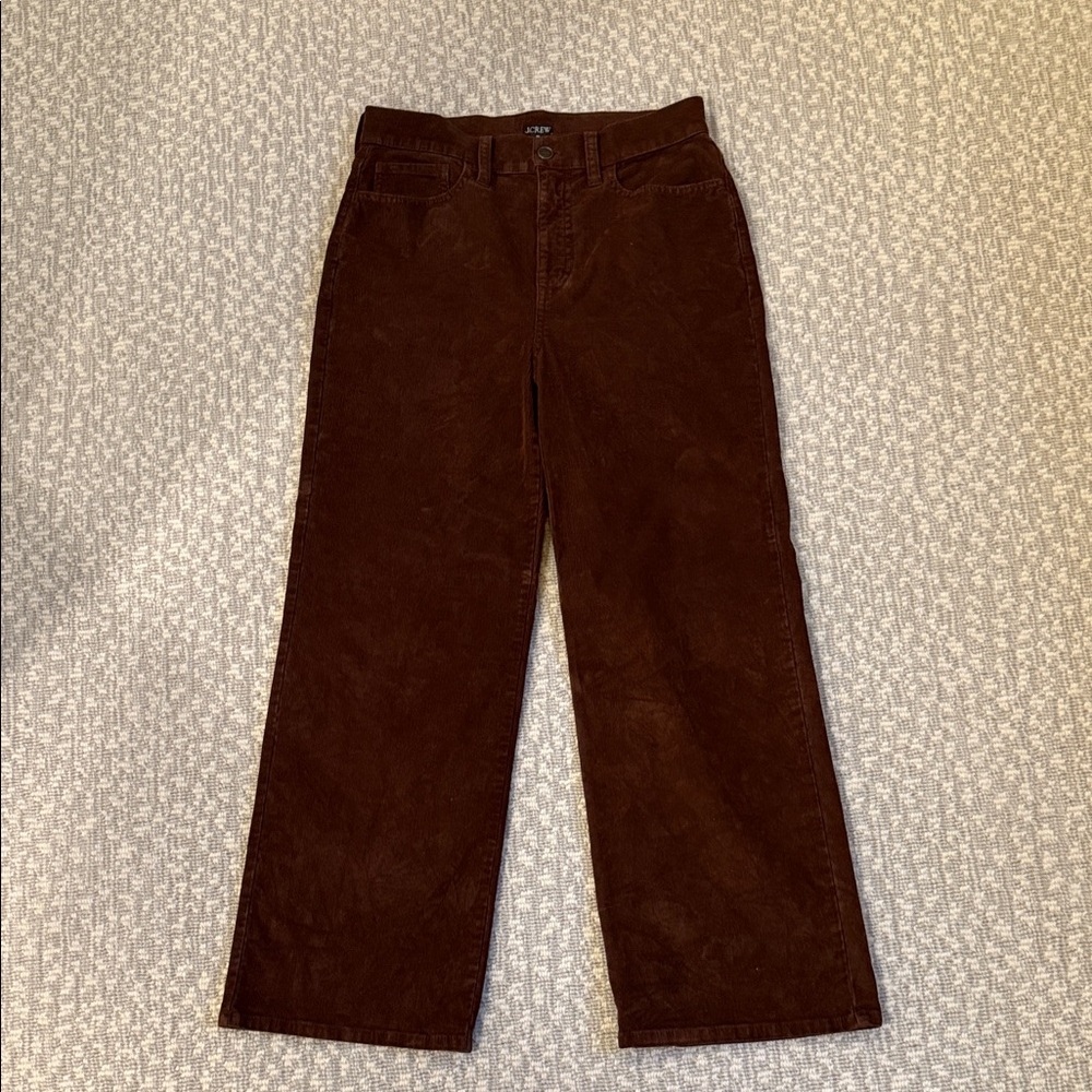 J Crew Slim-wide pant in corduroy, French Press Brown, size 26 - Picture 3 of 4
